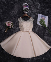 Cute Lace Sequins Short Prom Dress, Homecoming Dress