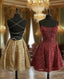 Cute Lace Short Dress Homecoming Dress