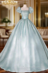 Cute Light Green Tulle Ball Gown Sweet 16 Dress Green Evening Dress Evening Prom Dress shops