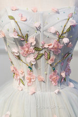 Cute Tulle Short Evening Prom Dress with Lace, A-Line Homecoming Party Dress