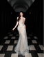 Dreamy Mermaid Strapless High-Slit Rhinestone Tulle Long Classy Prom Dress