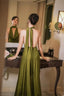 Drop Neck Silk Maxi Dress Wedding Guest Dress Classy Prom Dress Classy Evening Gowns
