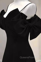 Elegant A Line Black Long Evening Prom Dress Formal Evening Dress