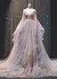 Elegant Ball Gown Off The Shoulder Pink Chiffon Long Classy Prom Dress Classy Evening Dress
