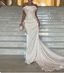 Elegant Champagne Mermaid Train Off-The-Shoulder Ruffled Satin Classy Prom Dress