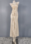 Elegant Cream Apricot Spaghetti Strap V-Neck Ruffled Satin Long Classy Prom Dress Bridesmaid Dress