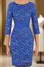 Elegant Knee Length Lace Dress Short Mother of the Bride Dress