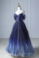 Elegant Purple Stars A-Line Evening Prom Dress Love Elegant Purple Star Lolita