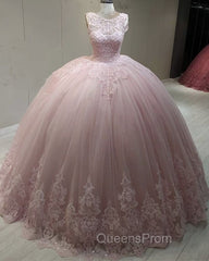 Elegant Quinceanera Dress Tulle Ball Gown Appliques