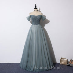 Elegant Tulle Long A Line Evening Prom Dress, Evening Dress