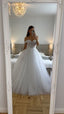 Ethereal Wedding Dress Ball Gown Off The Shoulder Tulle White Wedding Dress Bridal Gowns