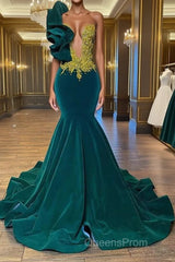 Fabulous Long Sleeveless Meimaid Evening Prom Dress With Beading