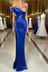 Fabulous Long Sweetheart Split Mermaid Evening Evening Prom Dress With Beading