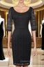 Fashion Vintage Half Sleeve Evening Gowns Bodycon Mother of the Bride Dress