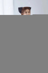 Cute tulle long A line prom dress evening dress