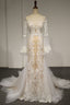Flare Sleeve Sexy Mermaid Wedding Dress