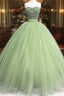 Fully Beaded Sweetheart Tulle Ball Gown