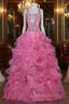 Girls Pageant Dress For Weddings Ball Gown Tank Crystals Sequins