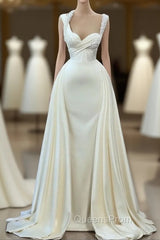 Glorious A-line Sleeveless Sweetheart Beading Bridal Dress