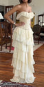 Gorgeous A-Line Strapless Chiffon Long Classy Prom Dress Classy Evening Dress