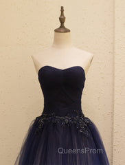 Gorgeous Gradient Tulle Ball Gown Evening Dress, Tulle Party Dress with Applique