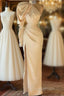 Gorgeous High Neck Long Sleeve Crystal Evening Prom Dress Mermaid With Split