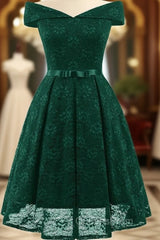 Green Homecoming Dress Lace Graduation Dress Sa587