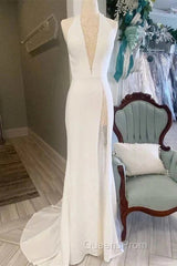 Halter Open Back Mermaid Long Wedding Dress