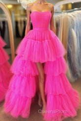 Hot High Low Evening Prom Dress, High Low Formal Evening Dress