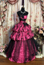 Hot Pink Ball Gown Birthday Dress Vintage Classy Evening Gowns