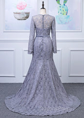 Lace Long Sleeves Trumpet/Mermaid Mother Of The Bride Dress