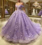 Lace Sky Blue Off the Shoulder Ball Gown Quinceanera Dress