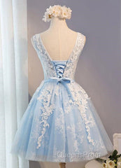 Light Blue Short Homecoming Dress, Lovely Formal Dress , Party Gowns