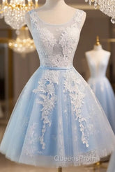 Light Blue Short Homecoming Dress, Lovely Formal Dress , Party Gowns