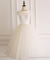 Light Champagne Tulle Short Prom Dress Tulle Homecoming Dress