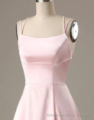 Cute Short Pink Evening Dress With Pocket Short Pink Formal Graduation Cocktail Dress, Pink Cocktail Dress