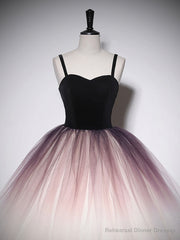 Lovely Ombre Tulle Long Ball Gown, A-Line Sweetheart Neckline Formal Evening Gown