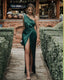 Long Classy Prom Dress, Green Classy Evening Dress