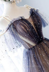 Lovely Tulle Offshoulder Short Evening Prom Dress, Lace Up Homecoming Dress