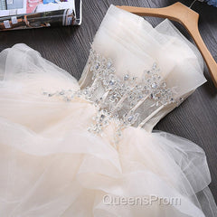 Lovely Tulle Short Party Dress, Cute Teen Junior Evening Prom Dress