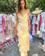 Lovely Yellow Ruffles Long Classy Prom Dress Classy Evening Dress