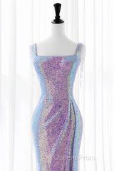 Luxurious Shiny Long Sequin Evening Prom Dress