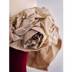 Mermaid Strapless Wine Red Long Evening Prom Dress