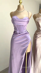 Mermaid Sweetheart Neck Lavender Long Evening Prom Dress,Formal Evening Dress