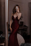 Modest Mermaid Burgundy Classy Prom Dress 22Th Birthday Outfit