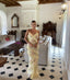 Modest Sheath Straps Chiffon Yellow Classy Prom Dress