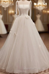 Noble And Unique White Pearl Sleeveless Off Shoulder Bow Ball Dress With White Thin Shoulder Strap Off Back Tie And Floor Length Tail Evening Dress