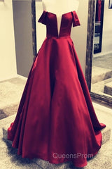 Off Shoulder Floor Length Ballgowns Evening Prom Dress