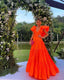 Orange Classy Prom Dress Women Sexy Dress Elegant Party Dress
