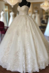 Organza And Tulle Sweetheart Lace Appliques Ballgowns Wedding Dress